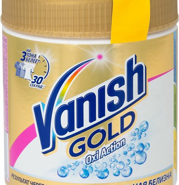 Пятновыводитель-отбеливатель Vanish Gold Oxi Action Кристальная белизна 500 г