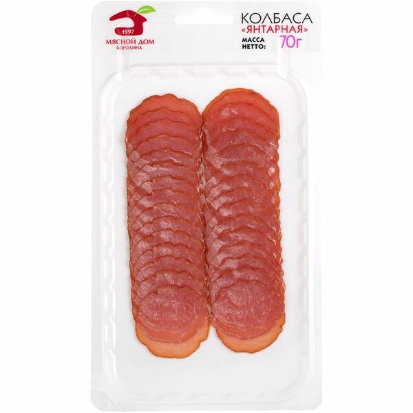 Колбаса Мясной дом Бородина Янтарная нарезка