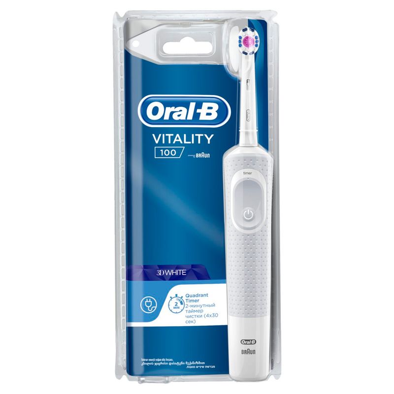 

Электрическая зубная щетка Braun vitality 100