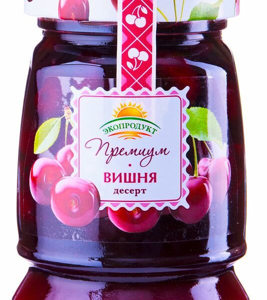 Десерт Экопродукт Вишня премиум без косточки 330 г