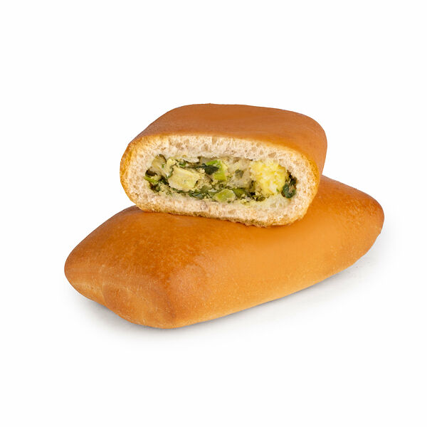 Пирожок с зеленью, яйцом и луком