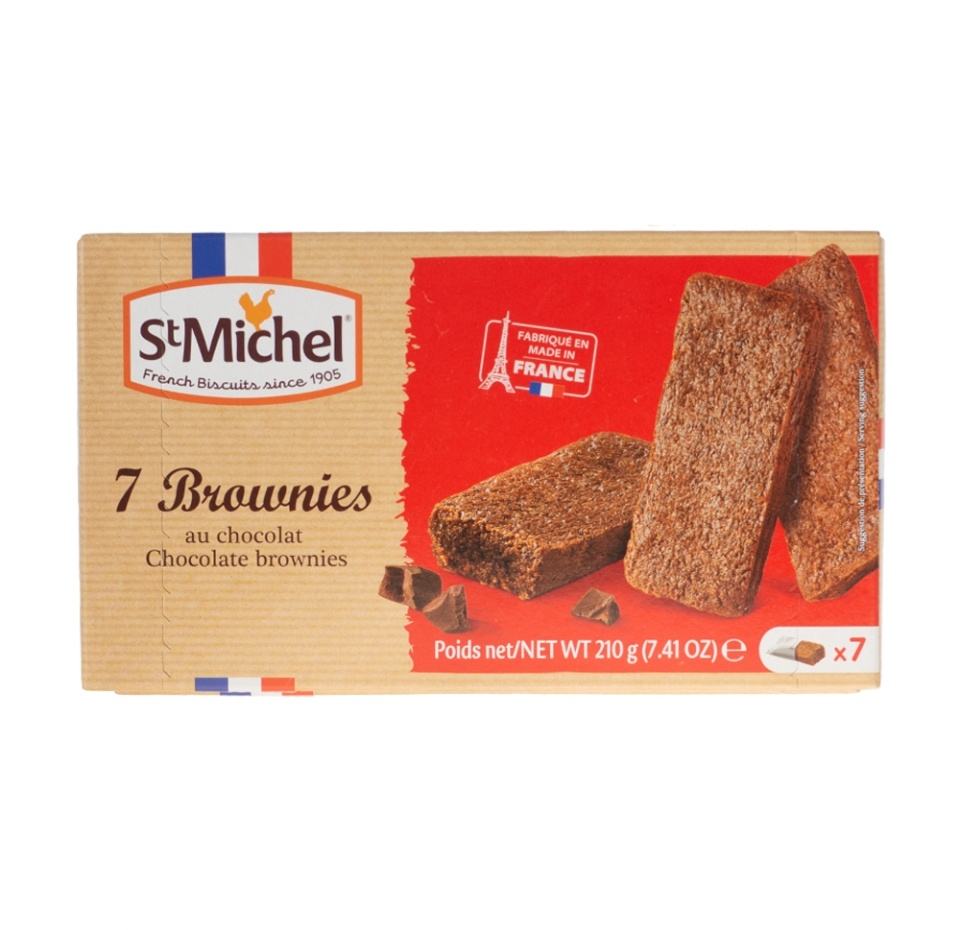 

Пирожное St Michel Брауни шоколадное с молочным шоколадом 210 г