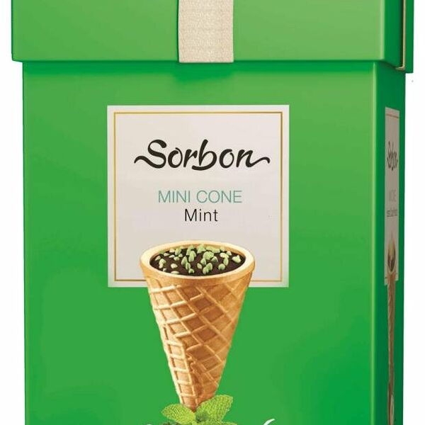 Конфеты Sorbon Мини-рожок хрустящий аромат мяты и воздушные зерна