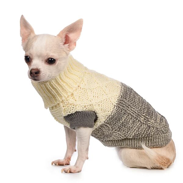 Свитер для собак 45см 2XL серый (унисекс)