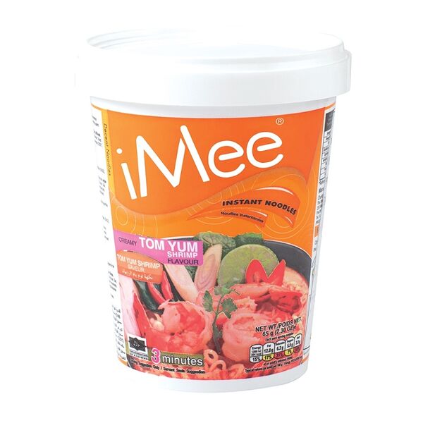 Лапша быстрого приготовления iMee со вкусом супа Том Ям с креветками, 65 г