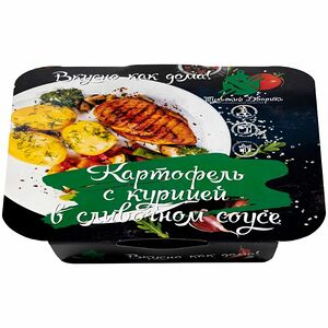 Картофель с курицей Тульский Дворик в сливочном соусе 250г