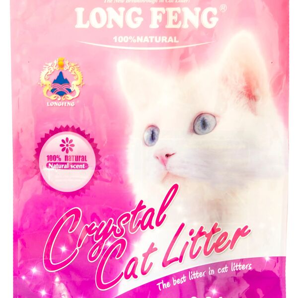 Crystal наполнитель для кошачьего туалета, силикагелевый, впитывающий