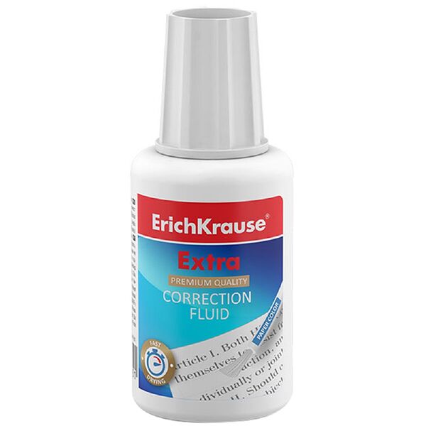 Корректирующая жидкость с кисточкой ErichKrause Extra, 20г Erich Krause