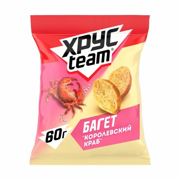 Сухарики Багет ХрусTeam Королевский краб