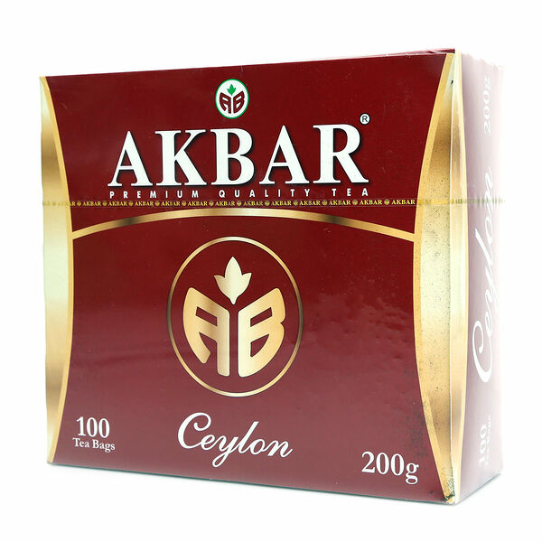 Чай черный Ceylon ТМ Akbar (Акбар), 100 пакетиков, 200г
