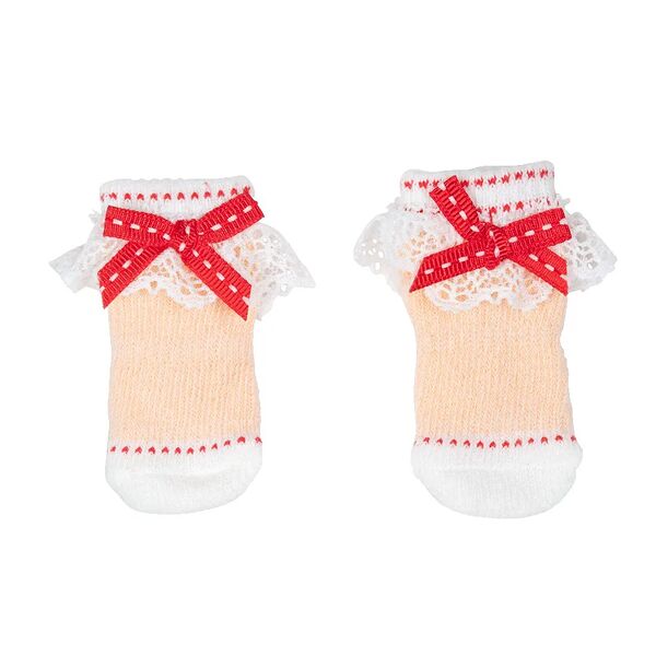 Носки с рюшами для кошек и собак L пудровый (унисекс)