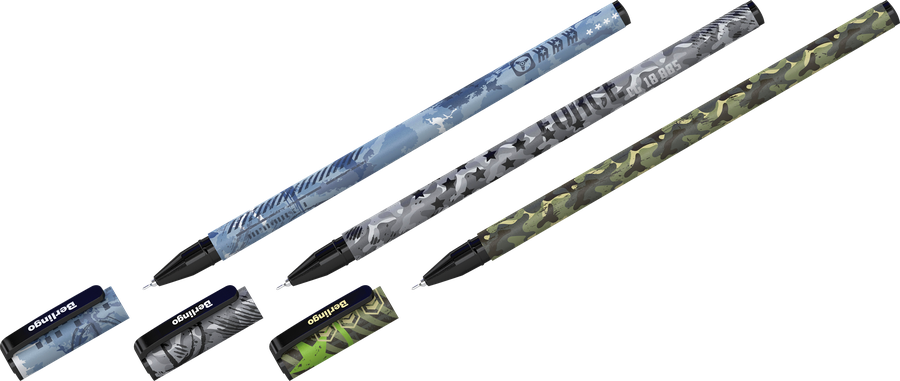 

Ручка шариковая Berlingo Funline Military 0.7мм синий Арт. CBp_07278 цвет упаковки в ассортименте