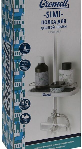 Полка для душевой стойки Gromell Simi