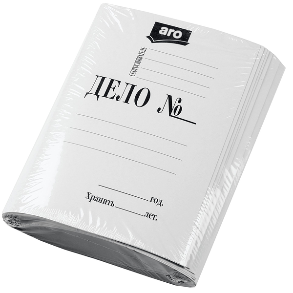 Скоросшиватель Aro Дело белый 260 г/м 25 шт