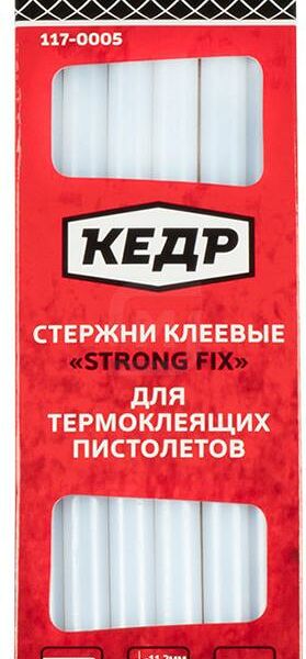 Стержни Кедр для клеевого пистолета белые 11.2х200мм 6шт