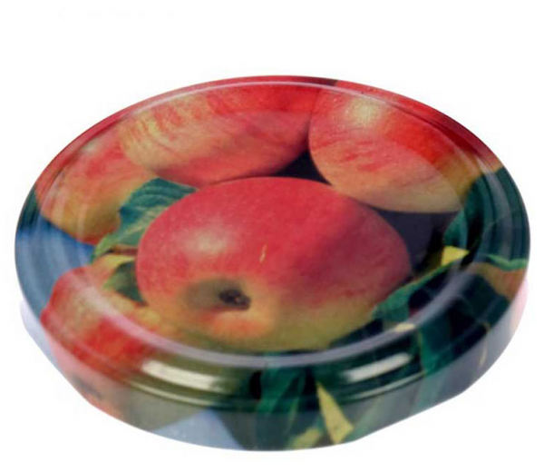 Крышка винтовая металлическая с фотопечатью 10 см