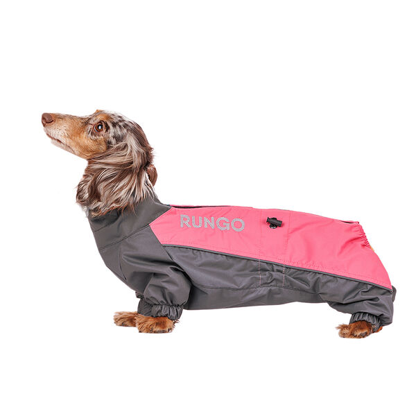 Комбинезон теплый Такса большая девочка ягодный