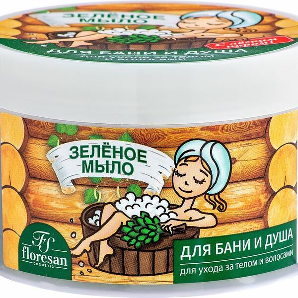 Мыло для бани и душа Floresan Зеленое 450 мл