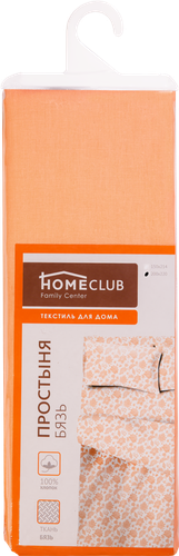 

Простыня HOMECLUB 200х220см, розовая, бязь, хлопок