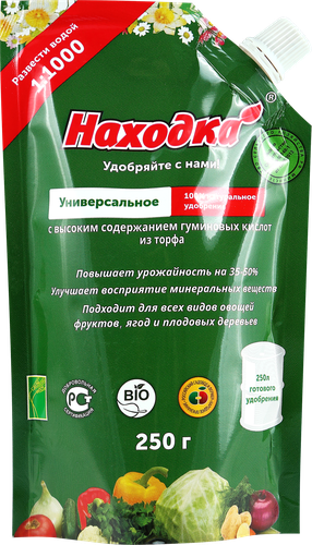 

Удобрение органическое Находка Универсальное, с высоким содержанием гуминовых кислот, Эко