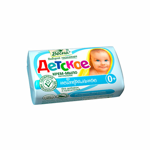 Твердое мыло Весна Детское Нейтральное 90 г