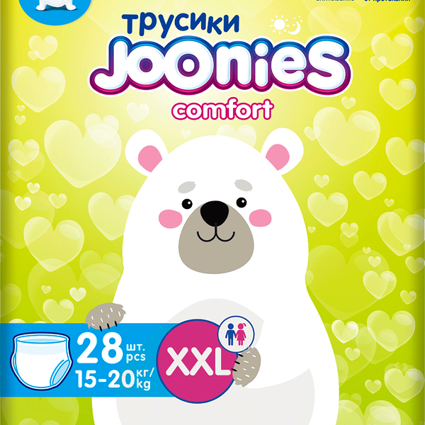 Подгузники-трусики Joonies Comfort XXL (15-20 кг) 28шт