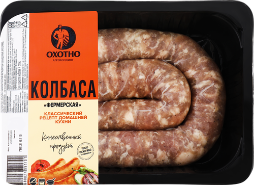 

Колбаса ОХОТНО Фермерская, категория Б, 500г