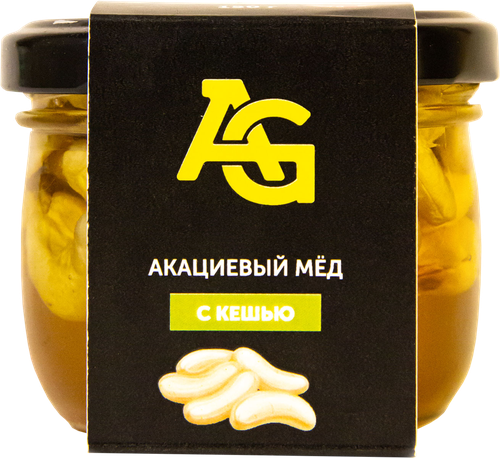 

Мед акациевый ALTAYGOLD с кешью, 150г