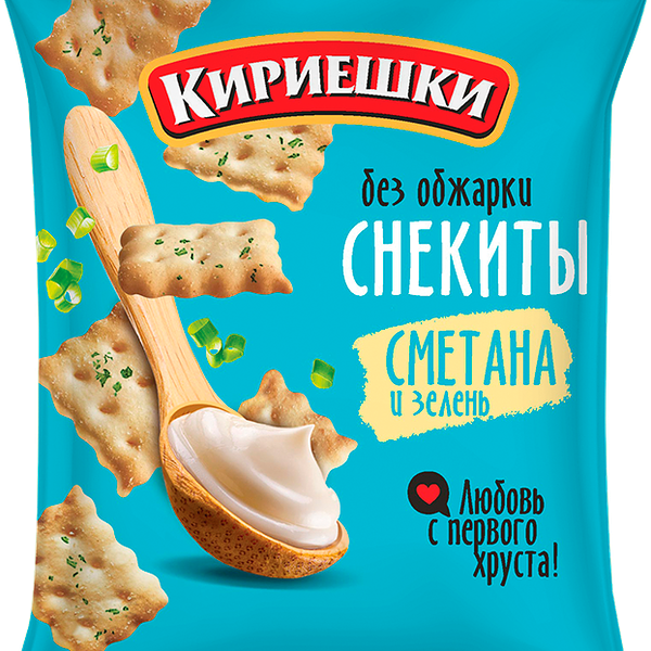 Крекер Кириешки Снекиты Сметана с зеленью 60 г