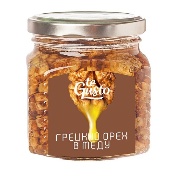 Мед горный с грецкими орехами, Te Gusto
