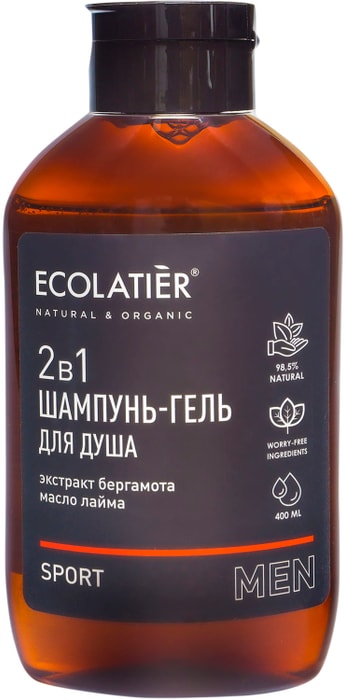 

Шампунь-гель для душа Ecolatier Sport Men 2 в 1 400 мл