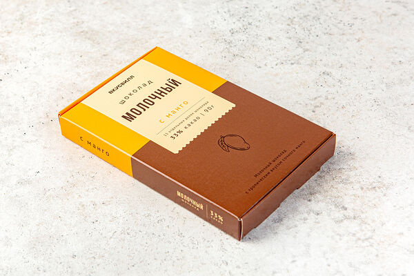 Шоколад ВкусВилл молочный с манго