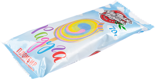 

Мороженое пломбир Чистая Линия Радуга Ванильный четырёхслойное 70 г