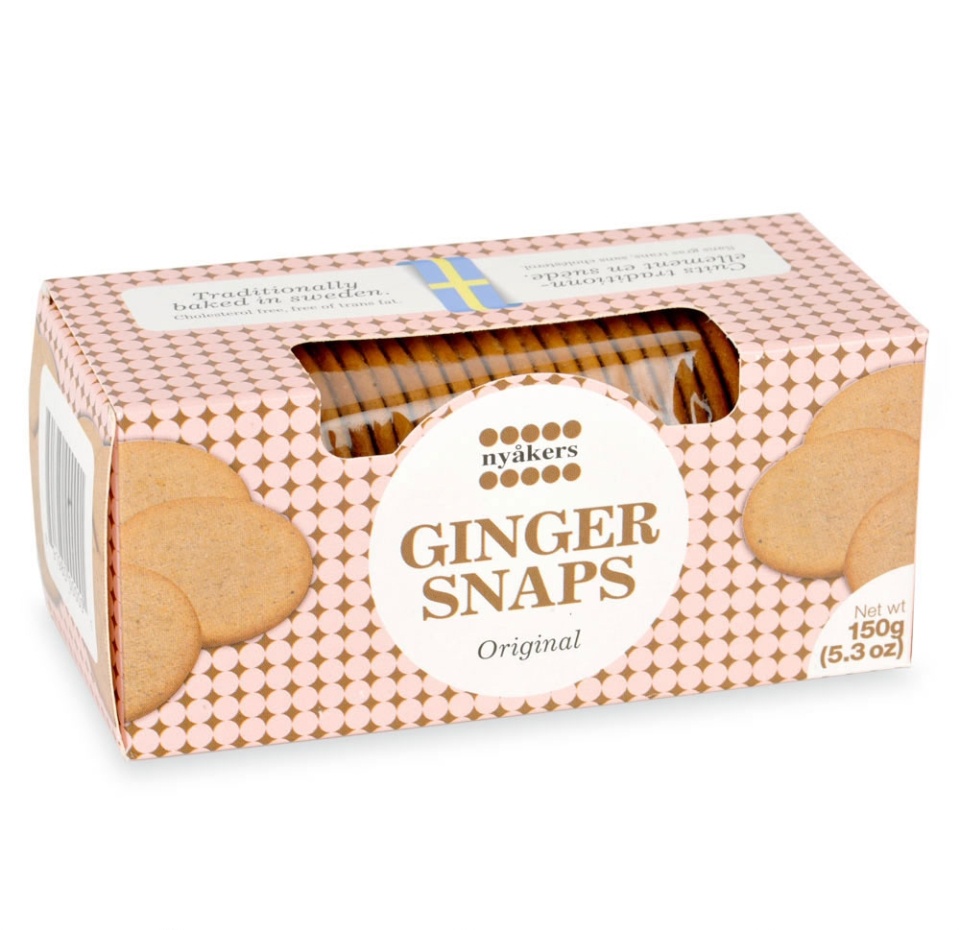 

Печенье хрустящее имбирное Nyakers Ginger Snaps Original 150 г