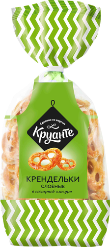 

Крендельки слоеные Круанте в сахарной глазури 350 г