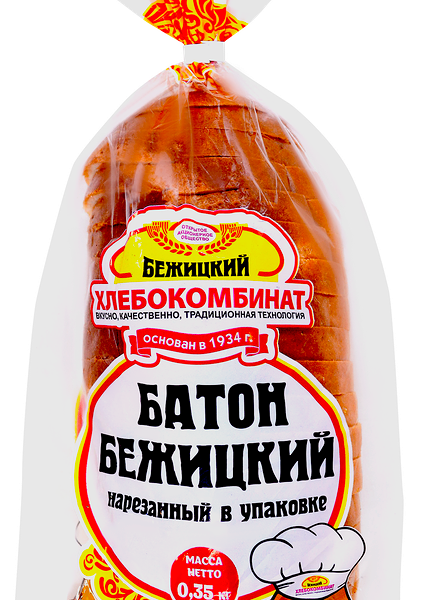 Батон Бежицкий хлебокомбинат Бежицкий нарезанный, 1 шт.