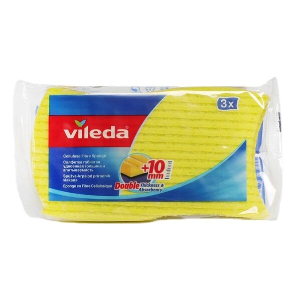Салфетка Vileda губчатая утолщенная, 3 шт.