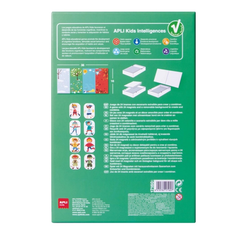 

Магнитная игра Apli kids «Времена года» от 3-х лет, Испания