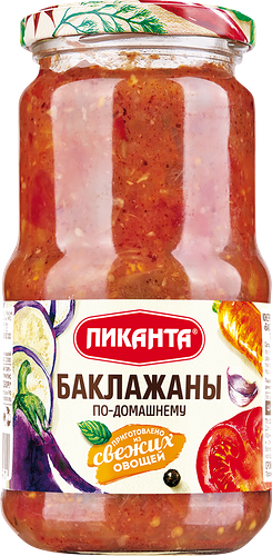 Баклажаны ПИКАНТА По-домашнему, 450г