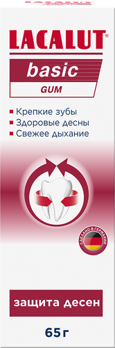 

Зубная паста LACALUT Basic gum, 65г