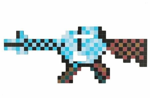 Автомат игровой ЯиГрушка пиксельный, 49 см