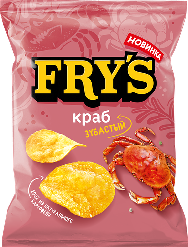 Чипсы картофельные FRY'S со вкусом Краб