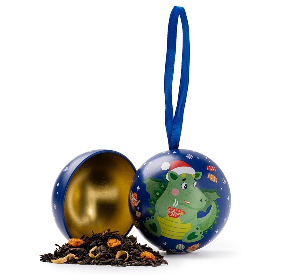 

Чай чёрный с облепихой и грушей в новогоднем шаре, Teaco, 20 г, Россия