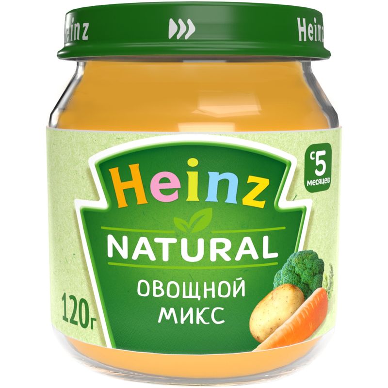 

Овощное пюре Heinz Овощной микс, с 5 месяцев 120 г