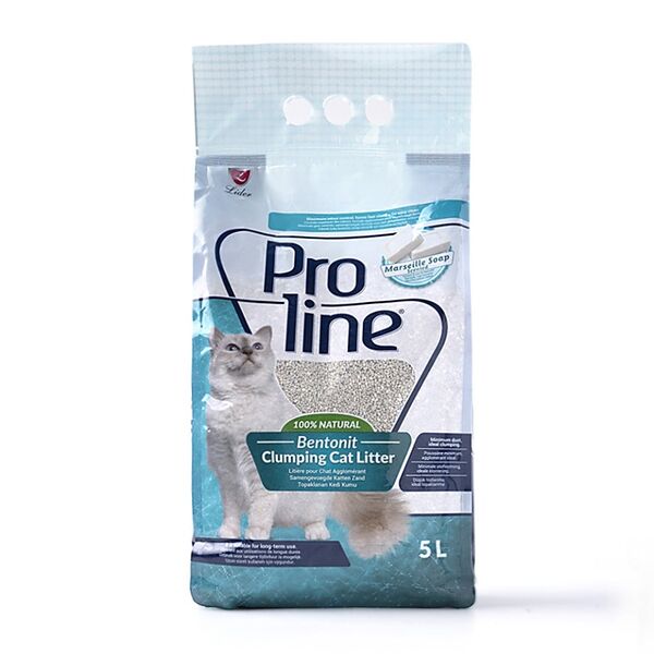 Наполнитель для кошачьего туалета Proline бентонитовый с ароматом марсельского мыла 5 л