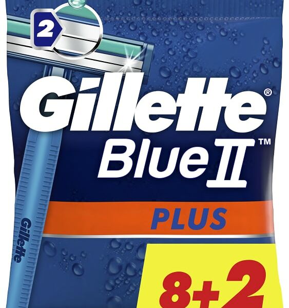 Бритвы Gillette Blue II Plus одноразовые 10шт