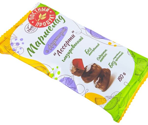 Мармелад Нева Ассорти с фруктозой 150г