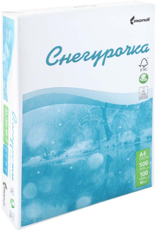 

Бумага A4 Снегурочка /м2 500л