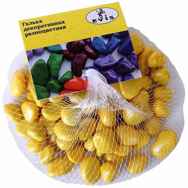 Галька Evis крупная цвет: лимон 10-15 мм
