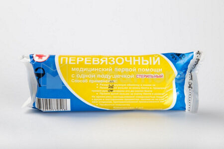 Пакет перевязочный Верамед медицинский стерильный с 1 подушечкой
